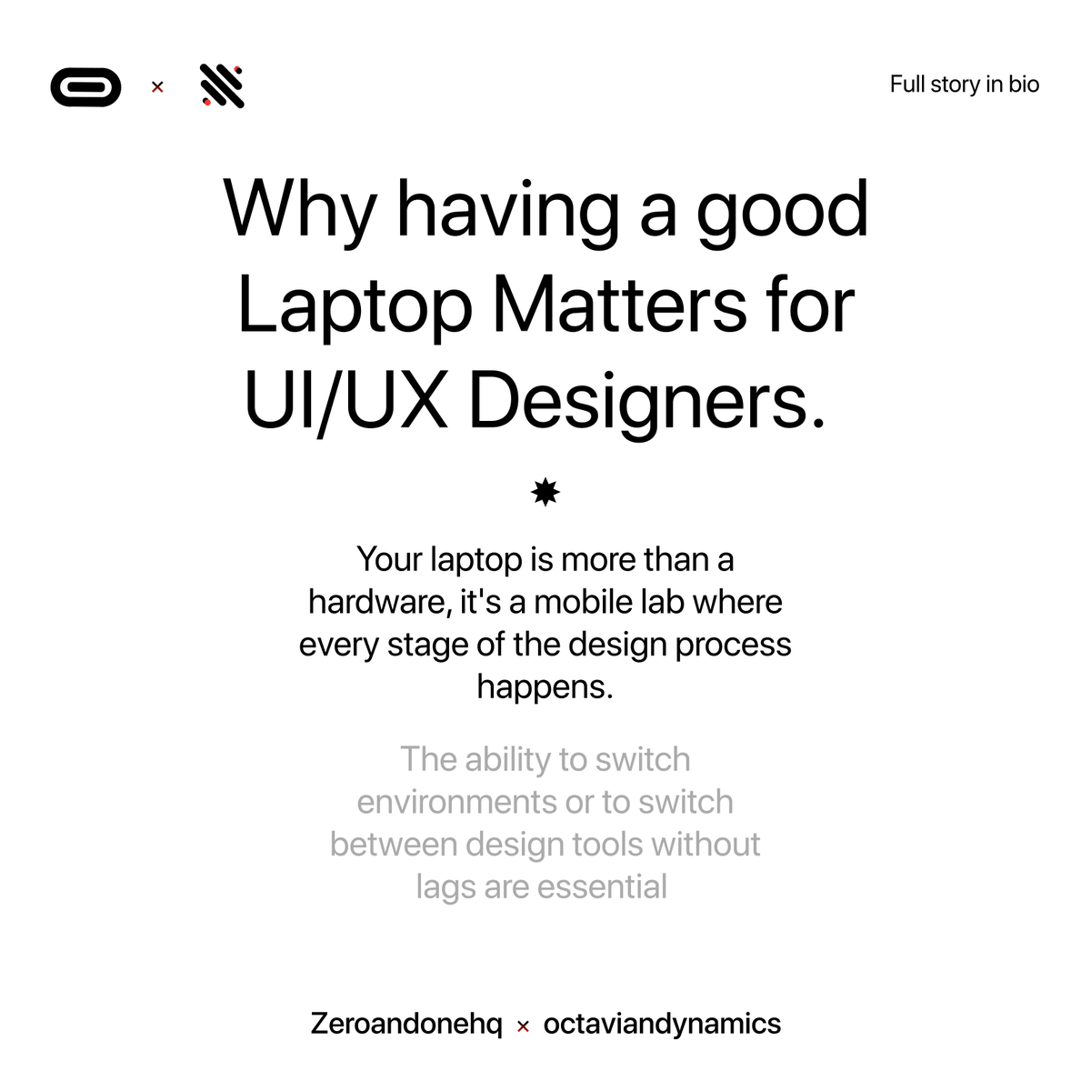 zeroandonehq's tweet photo. For a UI/UX designer, a laptop isn’t just a piece of hardware  it’s your mobile design studio.
It’s where every idea is sketched, tested, and brought to life. When you can jump between tools and environments with zero lag? It makes the magic easier https://t.co/yrXLGzgHM1