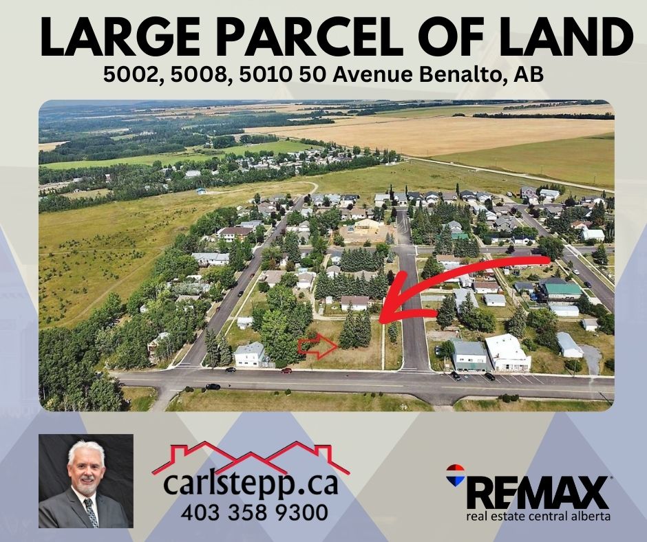 CarlStepp's tweet image. Looking for a project? Here are 3 lots in Benalto, waiting for development. Call for zoning regulations and get started building. 5002, 5008, 5010 50 Ave. Priced at $195,000. Views to the mountains, 150 ft of frontage. A2157430 #lotsforsale #carlstepp #opportunity