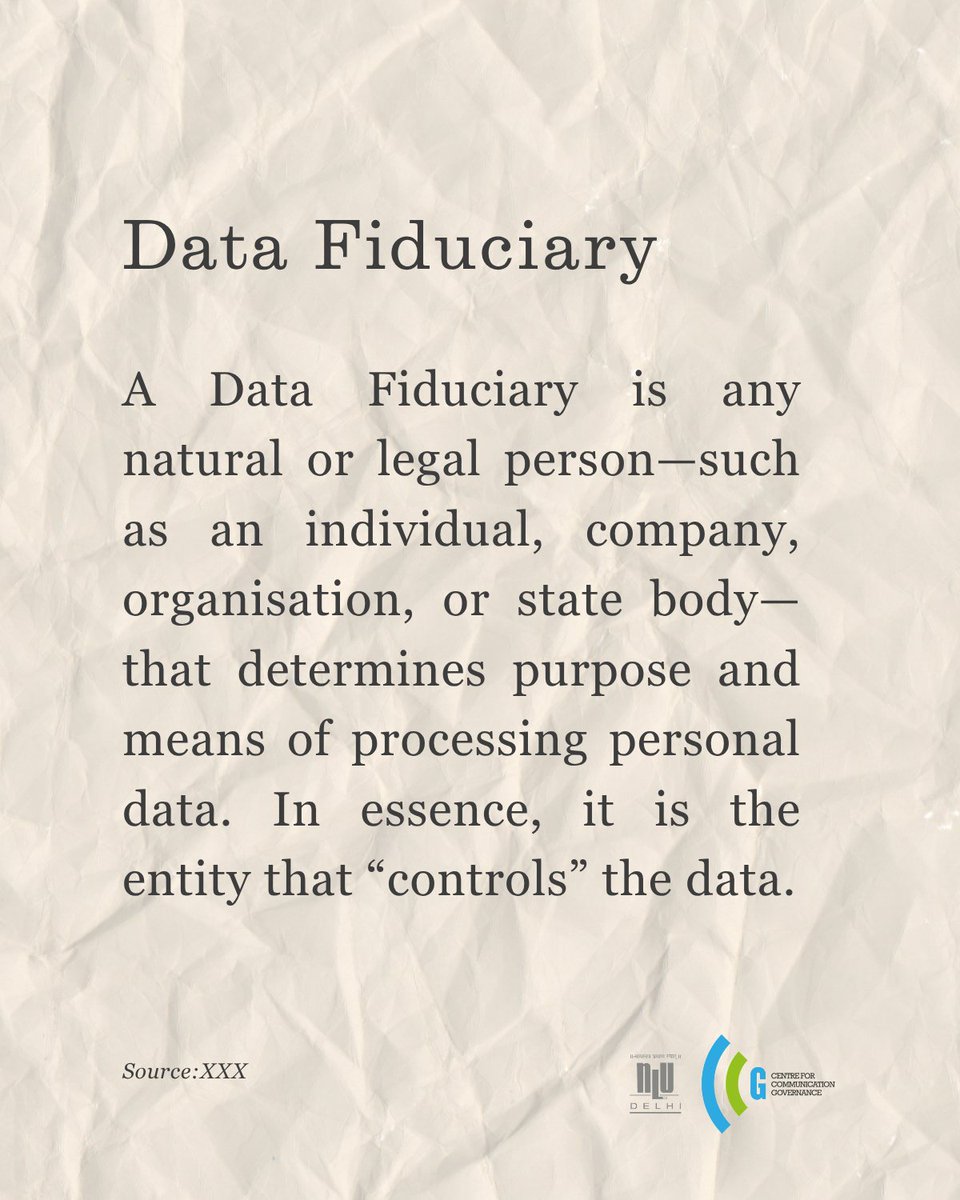 First introduced in Indian law under the Justice B.N. Srikrishna Committee’s 2018 draft Personal Data Protection Bill (building on discussions from 2017), the term now finds statutory recognition in the Digital Personal Data Protection Act, 2023. 

#VocabMondays