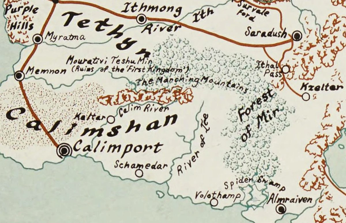 The River of Ice in Calimshan had no ice at all, but did have gems. Legend held that if one found two large rubies and used them to reflect sunlight into their eyes, they would gain great wealth or the power of prophecy.
#dnd #forgottenrealms #Realmslore

forgottenrealms.fandom.com/wiki/River_of_…
