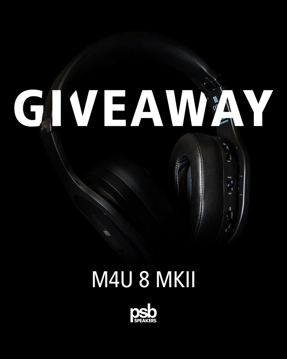 GIVEAWAY ALERT 🎧
We’re giving away 3 pairs of our premium PSB Speakers M4U 8 MKII headphones!

How to enter:
1️⃣ Follow us on all three platforms:
Instagram 👉 hubs.la/Q03C5n7W0
Facebook 👉 hubs.la/Q03C5qTV0
Twitter 👉 hubs.la/Q03C5rZ20
2️⃣ Tag a friend in the