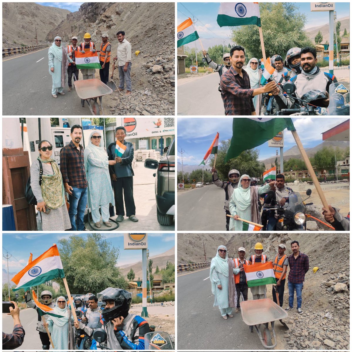 ICDS Project Shargole team celebrates #HarGharTiranga campaign, hoisted National Flags, distributed flags to BRO laborers &amp; others, &amp; awareness about our beloved Tricolour. #AzadiKaAmritMahotsav 
#HarGharTiranga <a href="/HMOIndia/">गृहमंत्री कार्यालय, HMO India</a> <a href="/MinistryWCD/">Ministry of WCD</a> <a href="/DIPR_Kargil/">DIPR Kargil</a> <a href="/diprleh/">DIPR Leh</a> <a href="/vol_ladakh/">Voice of Ladakh</a>