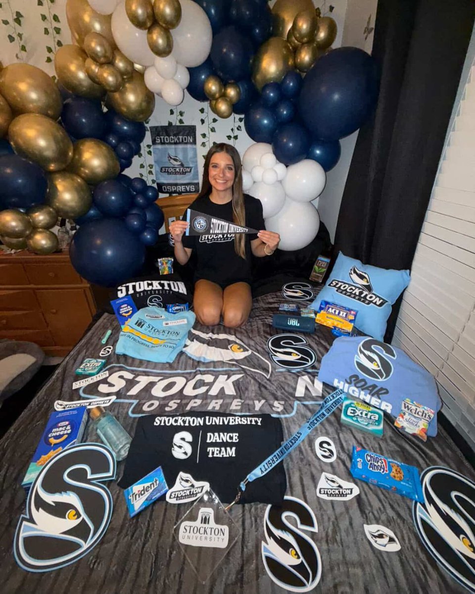 Stockton_edu's tweet photo. The Ospreys π¦
will be landing in the nest soon. Marissa Morozewicz, who chose #StocktonU for its Dance program and Dance Team, is ready. Tag us in your photos, Ospreys. πΈ
#GoOspreys #SoarHigher https://t.co/gKknhSCX5R