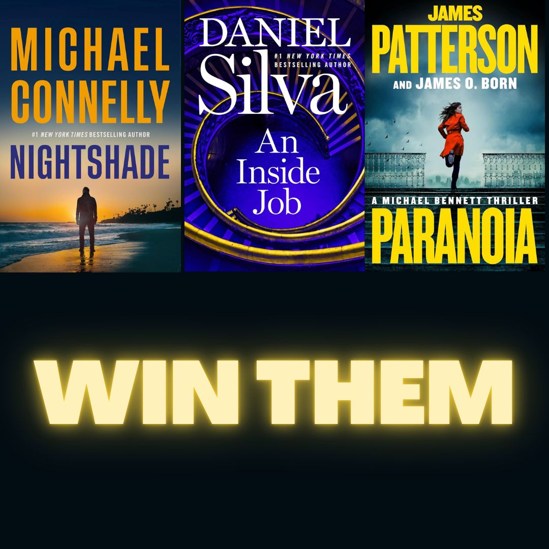 Enter my book giveaway here: liononfirebook.com/giveaways/augu…

Win thrillers by Michael Connelly, Daniel Silva, and James Patterson. #MichaelConnelly #DanielSilva #JamesPatterson
