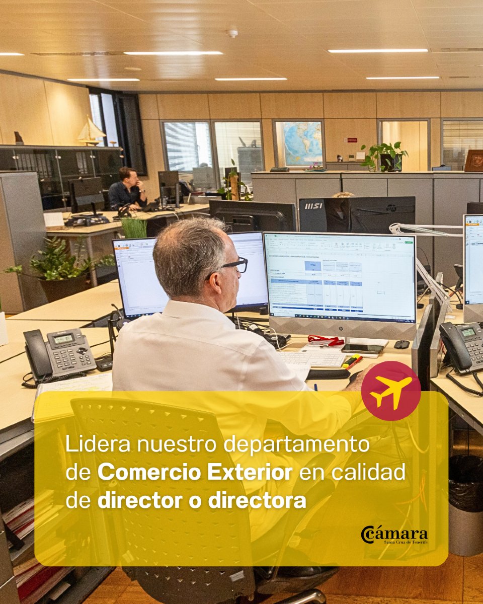 camarasctfe's tweet photo. 🌐Contribuye a la regionalización e internacionalización de las empresas de la provincia de Santa Cruz de Tenerife como director o directora de nuestro departamento de Comercio Exterior.

🔗Conoce las bases de la plaza de empleo en: https://t.co/vWpqFpGYvN

#UnaCámaraCuatroIslas https://t.co/zSAN7N5G0W