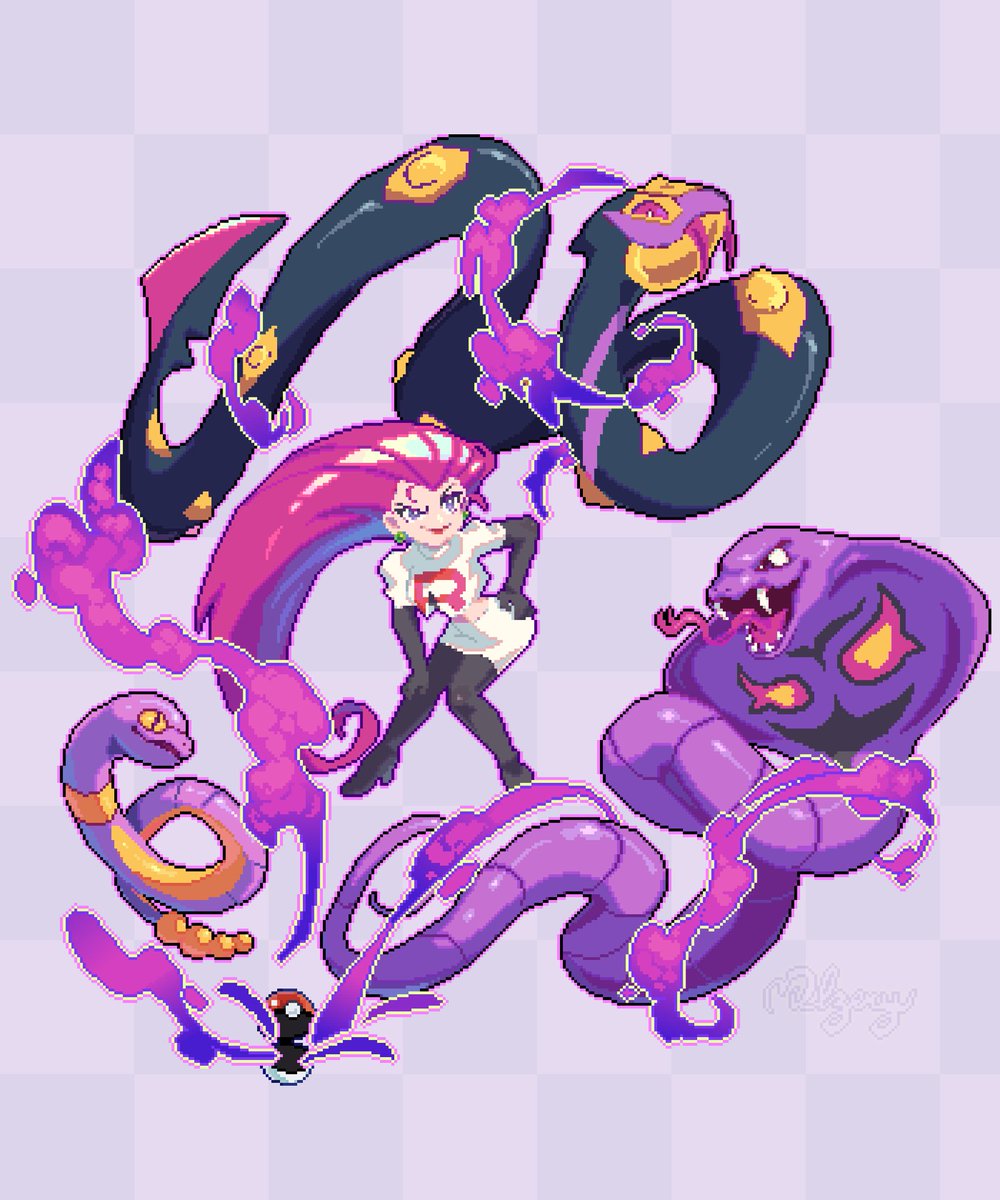 She’s blasting off again 🐍#pixelart #pokemon