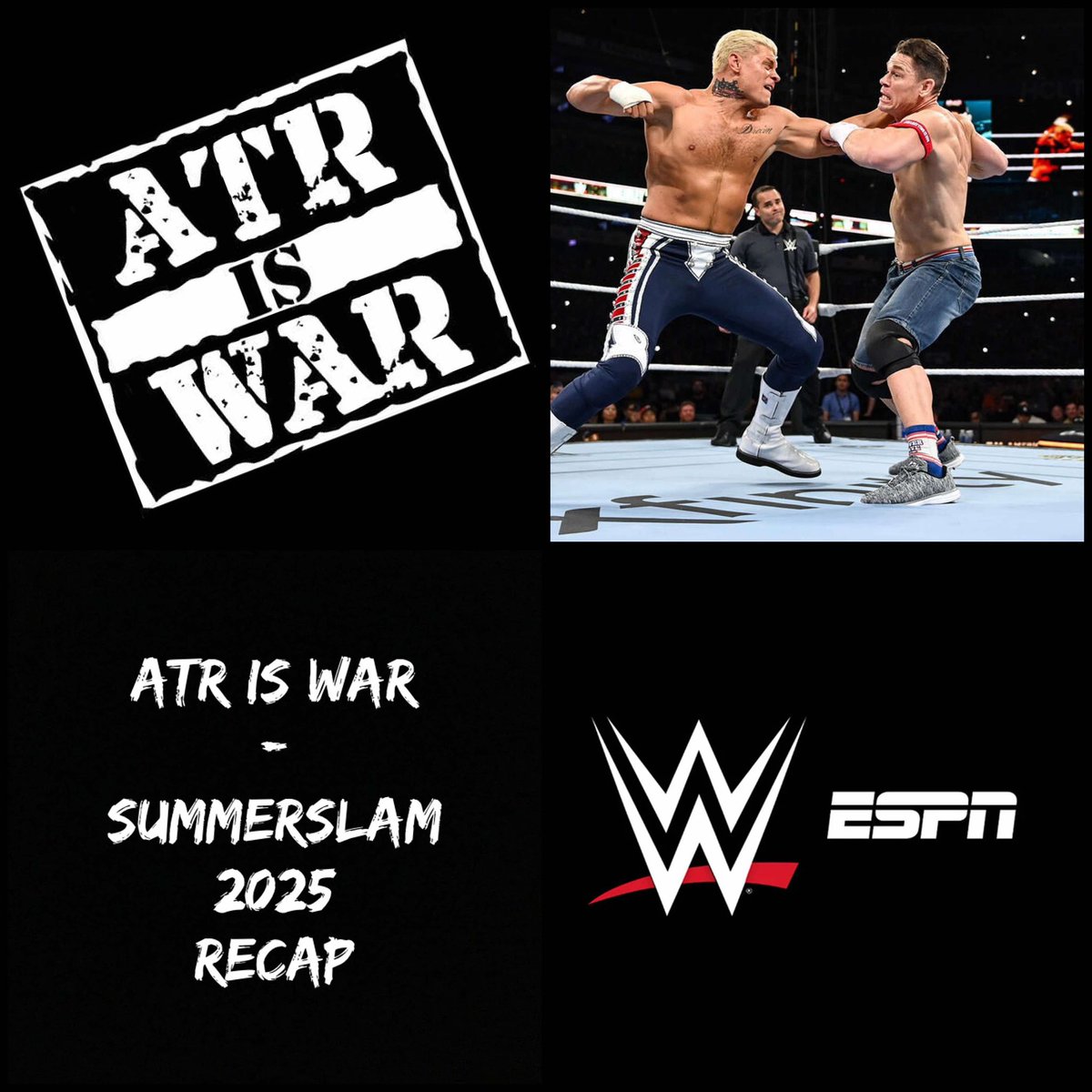 Above The Ring (@abovethering) on Twitter photo ATR is WAR #Podcast - SummerSlam Recap
<a href="/TheSLBOfficial/">The SLB</a>, <a href="/ScottyJStream/">Scott Julian</a>, <a href="/Wrestling_Fan_9/">Ethan Black</a>, and Jon “the Stat Man” discuss the results from this year's #SummerSlam as well as the recent #ESPN/#WWE PLE deal.
youtu.be/-U1yzOSQimY ATR is WAR #Podcast - SummerSlam Recap
<a href="/TheSLBOfficial/">The SLB</a>, <a href="/ScottyJStream/">Scott Julian</a>, <a href="/Wrestling_Fan_9/">Ethan Black</a>, and Jon “the Stat Man” discuss the results from this year's #SummerSlam as well as the recent #ESPN/#WWE PLE deal.
youtu.be/-U1yzOSQimY