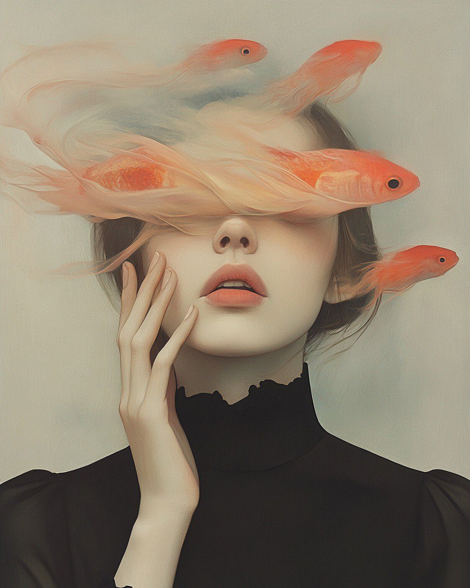 She was a dreamer lost between reality and reverie 🧡