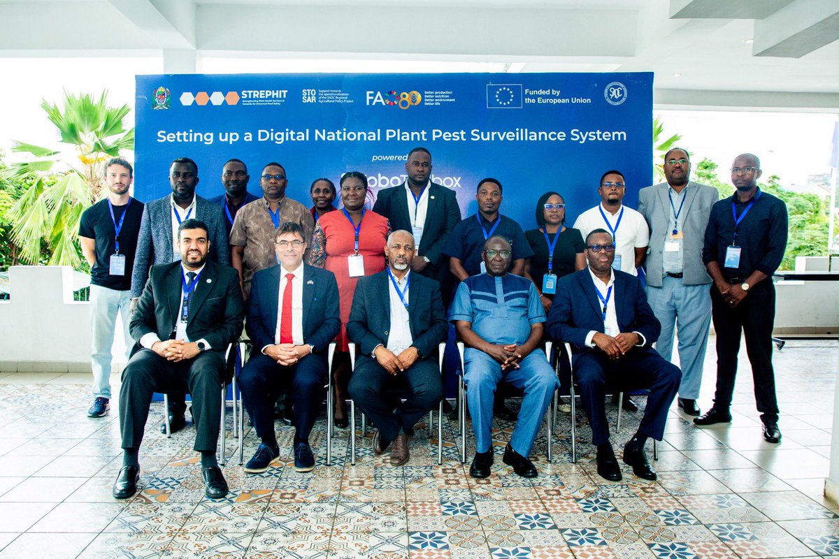 FAOTanzania's tweet photo. Regional innovation in action!
Today marks the opening of the Digital Plant Pest Surveillance Workshop in Dar es Salaam.
SADC NPPOs unite to strengthen phytosanitary systems using #KoboToolbox
Driving regional integration for global impact.
#STREPHIT #STOSARIII @EUinTZ https://t.co/qfsLfX9q1p