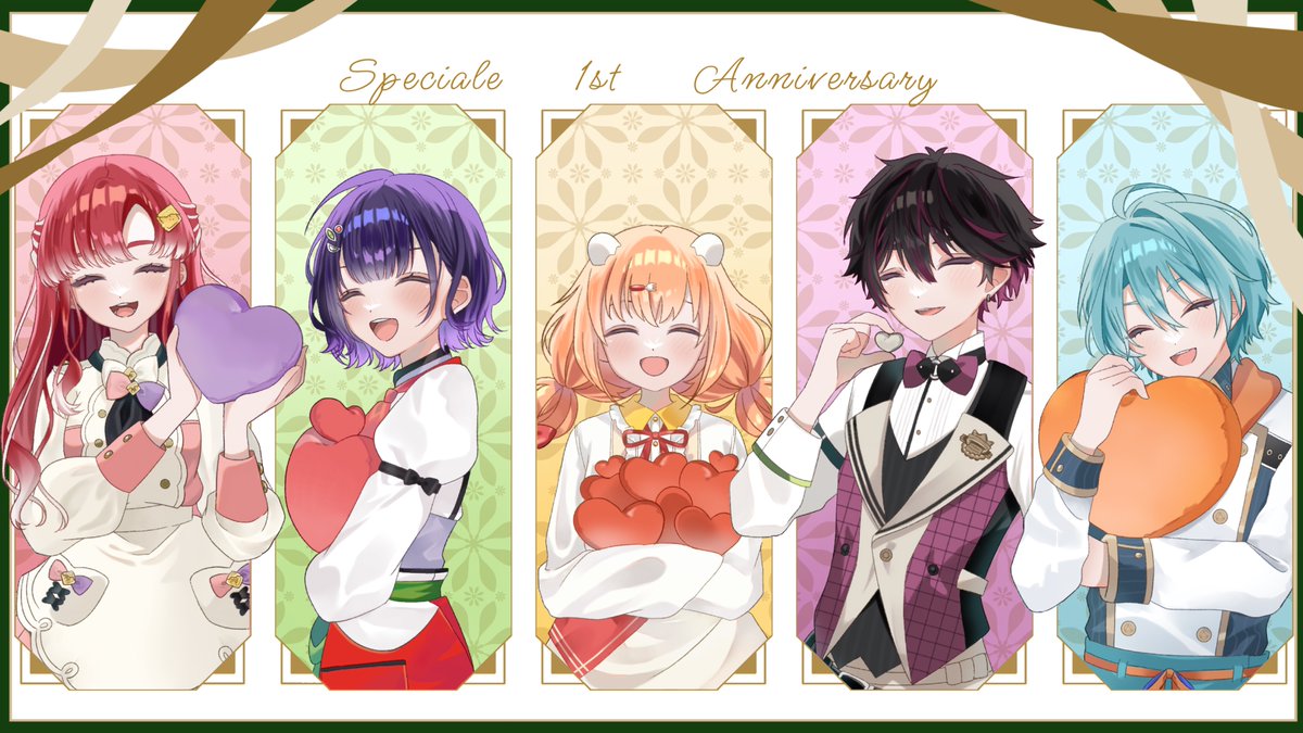 一周年おめでとうございます！
 #すぺしゃー絵  #Speciale1周年