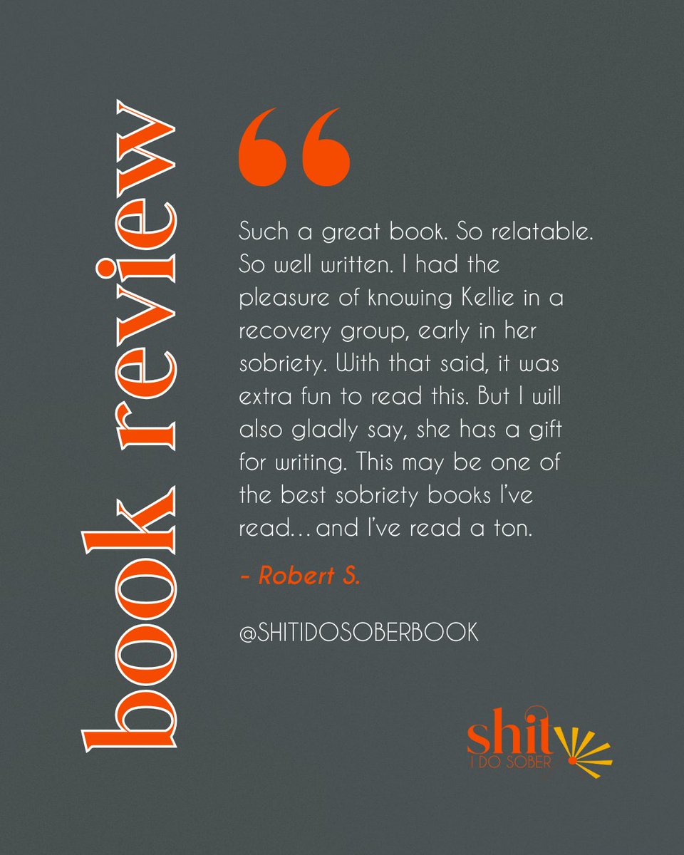 shitidosober's tweet photo. 📣 Amazon Review: "Such a great book. So relatable. So well written. I had the pleasure of knowing Kellie in a recovery group, early in her sobriety. With that said, it was extra fun to read this. But I will also gladly say, she has a gift for writing. This may be one of the best sobriety books I’ve read…and I’ve read a ton." ~ Robert S.

OMG... Thank you, Robert. I love that you took the time to read my book and that we are still connected after those somewhat long ago RE days. 🌟

#recoverybooks #soberauthor #kellieadams #shitidosober #soberasshit #booksaboutsobriety #addictionbooks #recoverypodcasts