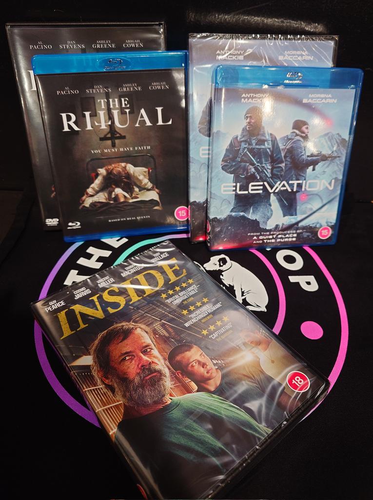 New out today! We have Elevation, The Ritual, Inside and a few other gems!

#hmv #hmvForTheFans #NewRelease #NewReleaseMonday #NewFilm