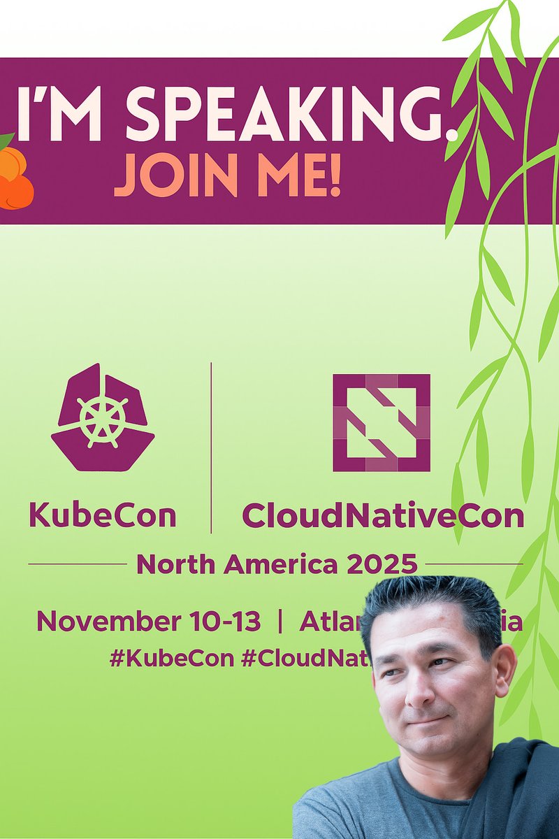 David vonThenen (@davidvonthenen) on Twitter photo Join me and <a href="/yashsharma_f/">Yash Sharma</a> for "Your Kubernetes Playbook at Your Fingertips" where we'll show how MCP + RAG + k8sgpt supercharge troubleshooting w/ live docs & dynamic playbooks ๐งโก
๐
Wed, Nov 12 11:00am
๐ Bldg B | Lvl 5 | Thomas Murphy Ballroom 1
๐ bit.ly/4ln39Xt Join me and <a href="/yashsharma_f/">Yash Sharma</a> for "Your Kubernetes Playbook at Your Fingertips" where we'll show how MCP + RAG + k8sgpt supercharge troubleshooting w/ live docs & dynamic playbooks ๐งโก
๐
Wed, Nov 12 11:00am
๐ Bldg B | Lvl 5 | Thomas Murphy Ballroom 1
๐ bit.ly/4ln39Xt