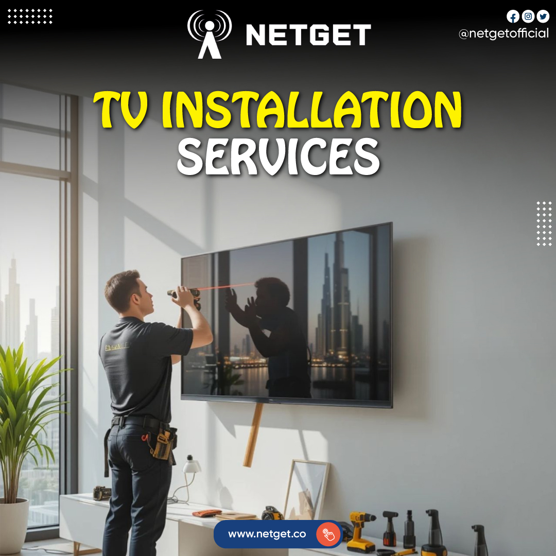 netgetofficial's tweet image. 📺✨ Upgrade your entertainment space with professional TV installation services by Netget!
Perfect alignment, secure mounting, and a sleek finish — so you can enjoy your shows in style. 🛠️🏠
#TVInstallation #HomeTheaterSetup #WallMountTV #EntertainmentSpace #Netget #SmartLiving
