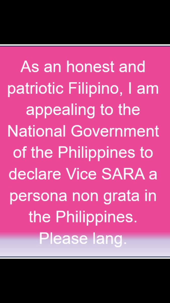 Dapat yung magnanakaw ang i-declare persona non grata 😊