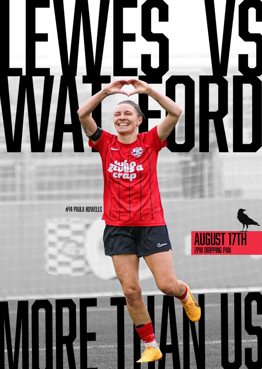 LewesFCWomen's tweet photo. And it begins! 😍

The first game of the season is here!!

We take on Watford at The Dripping Pan this Sunday. 🔥

Let's get this season going strong!

Join us and be part of the journey 👊

🎟️ - https://t.co/QOp9vJMWQa

#COYR🔴⚫️ https://t.co/aPWnNmixFz