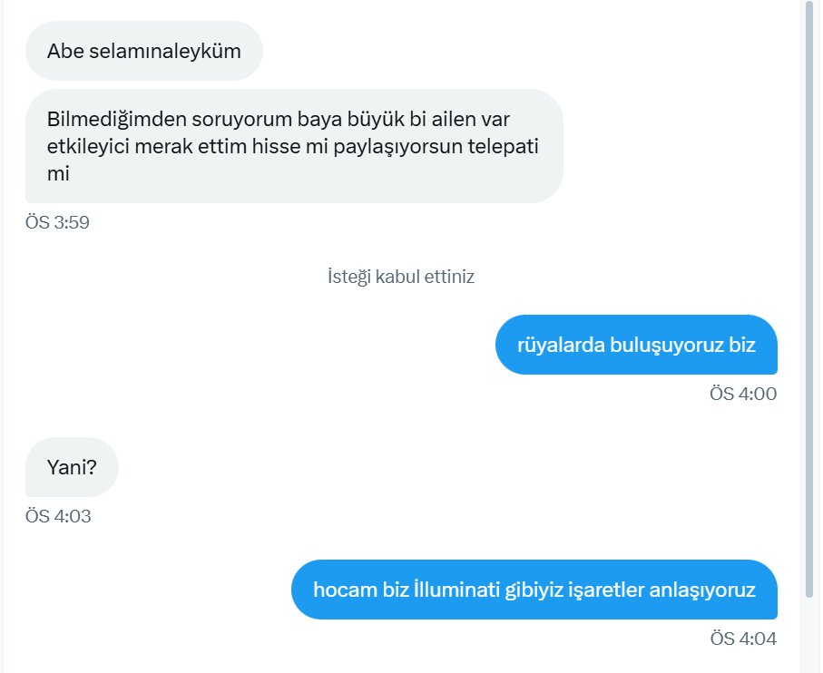 abe dediğine göre bizden