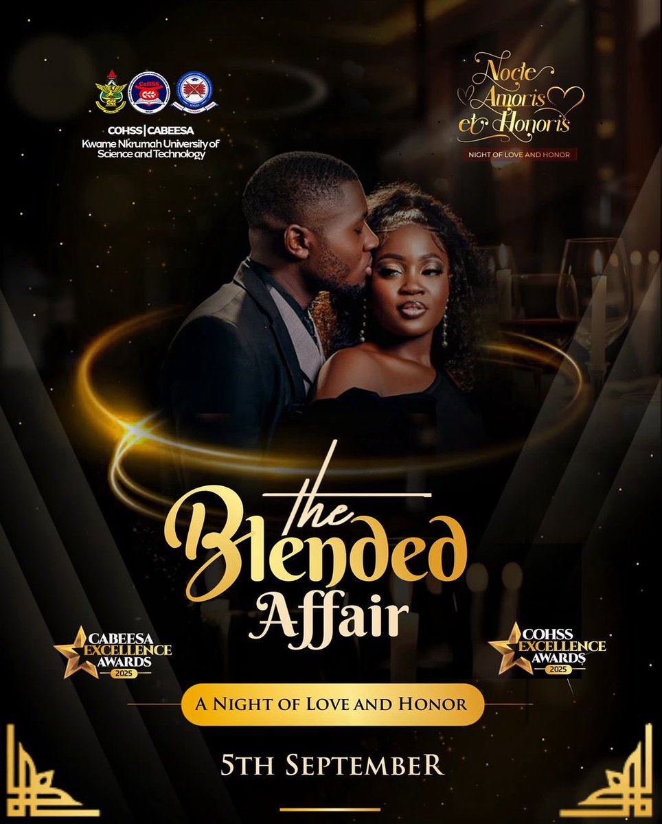 💙❤️The College of Humanities and Social Sciences and the College of Art, Built Environment and Education Students Association collaboratively bring to you;

𝐓𝐡𝐞 𝐁𝐥𝐞𝐧𝐝𝐞𝐝 𝐀𝐟𝐟𝐚𝐢𝐫 ✨🎊

𝐍𝐨𝐜𝐭𝐞 𝐀𝐦𝐨𝐫𝐢𝐬 𝐞𝐭 𝐇𝐨𝐧𝐨𝐫𝐢𝐬🎖️