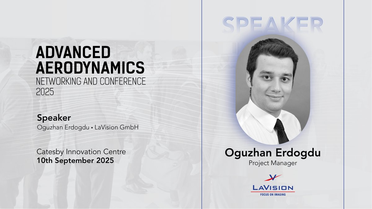 We are thrilled to announce that LaVision Project Manager Oguzhan Erdogdu will be speaking at our Advanced Aerodynamics and Networking Conference on Wednesday 10th September.

Register your interest today! 👇

catesbyprojects.com/advanced-aerod…

#CatesbyProjects #AANC25 #LaVision