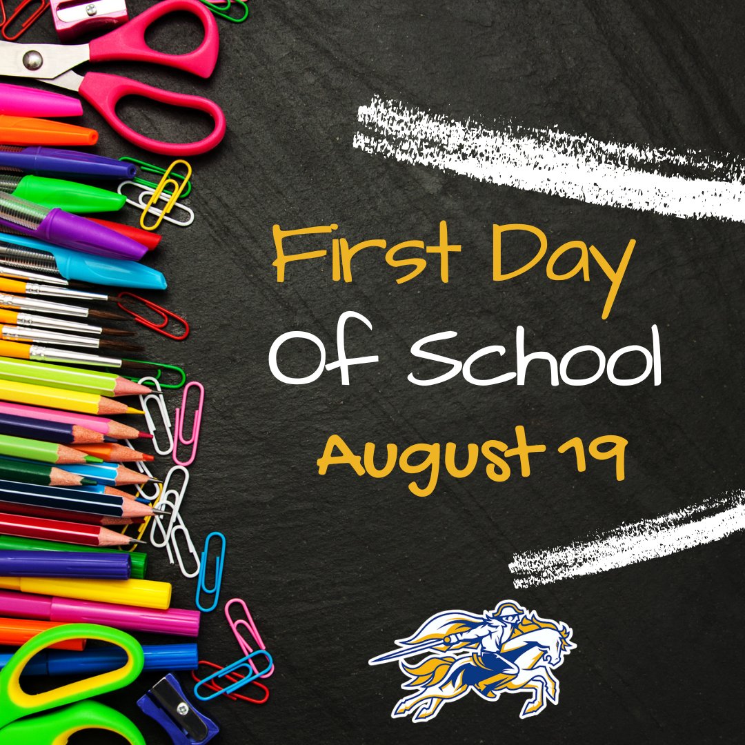 The first day of school is Tuesday, August 19th! #OneLiberator