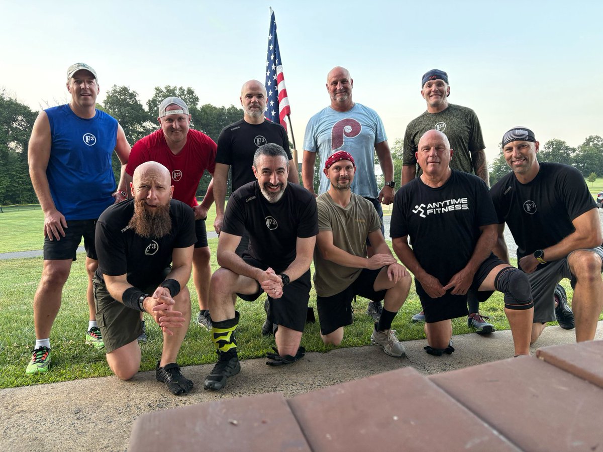 08/11/25 #AAR 

8 PAX posted for a LabCorp Q at #F3Lockup in Radnor

10 PAX posted for a PreCheck VQ at #F3TheCore in Limerick

7 PAX posted for some track work Qd by 5K &amp; Whittler in Phoenixville

Monday morning, let's gooooo! 💪
