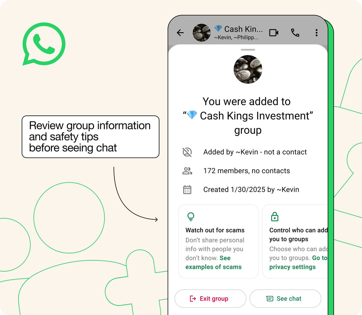 #WhatsApp is finally rolling out a feature that warns you if someone not in your contacts adds you to a WhatsApp group. This feature directly targets a common  tactic that is used to spread scam messages and vulnerabilities via WhatsApp:

about.fb.com/news/2025/08/n…