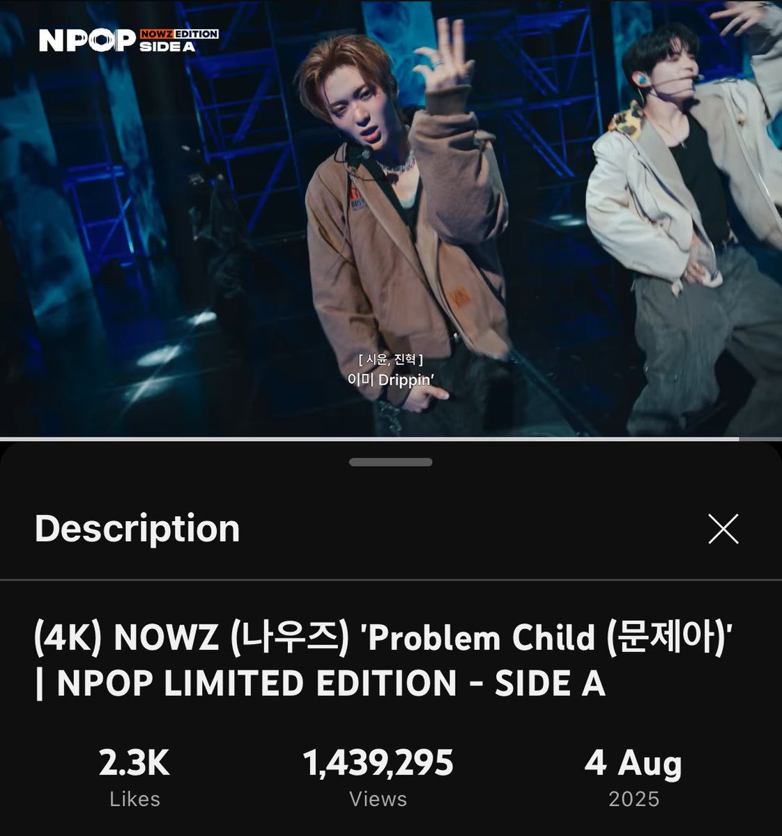 anyway, problem child on npop has surpassed 1M views?!! woahhh 👏🏻🤟🏼