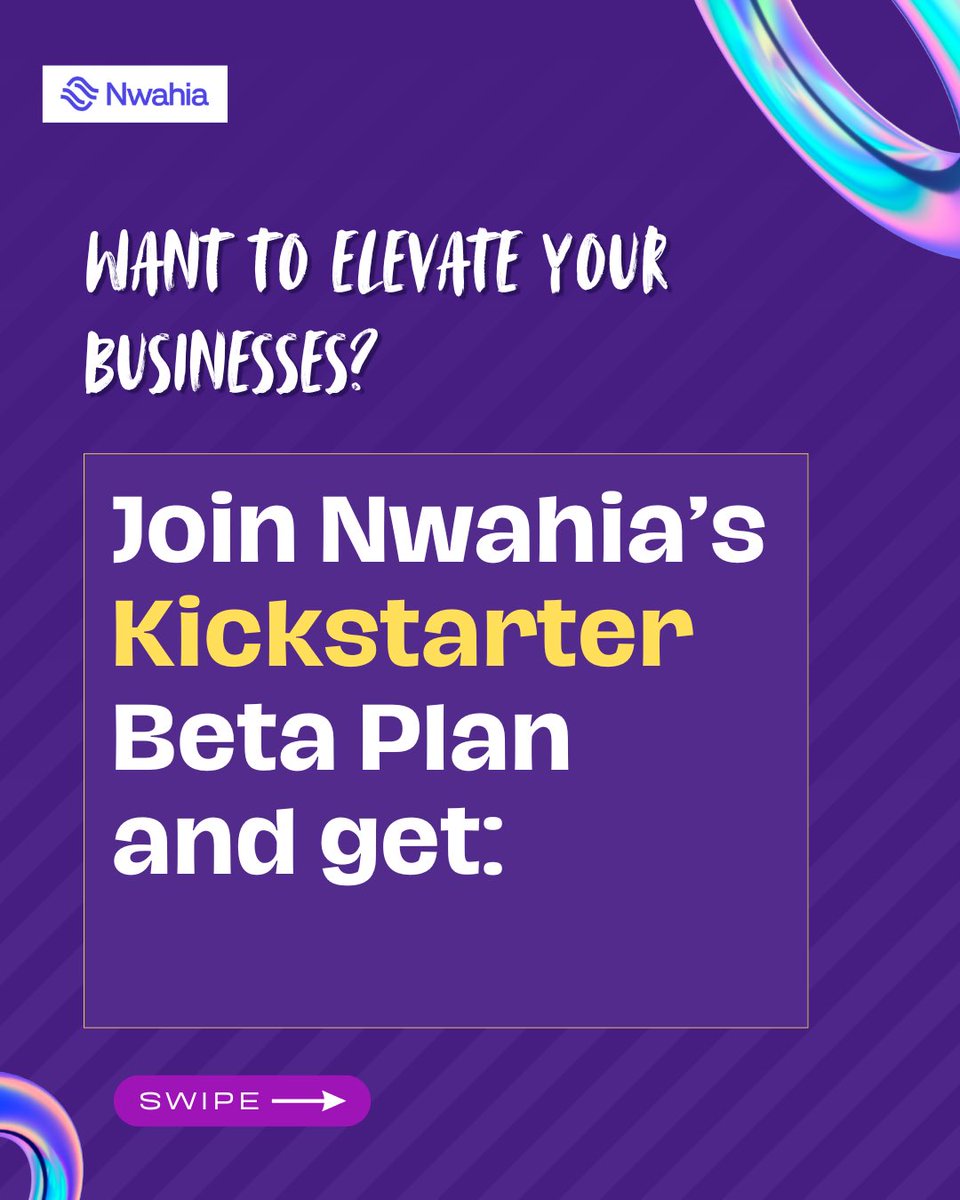 varscon_group's tweet photo. You shouldn’t be chasing customers and running your business at the same time.

Stop imagining how Nwahia works. See it in action, with your own customers.

Let Nwahia handle the conversations.

Comment/send a DM to join the beta and unlock these benefits for FREE! 🧵 https://t.co/xyIkCOtdno