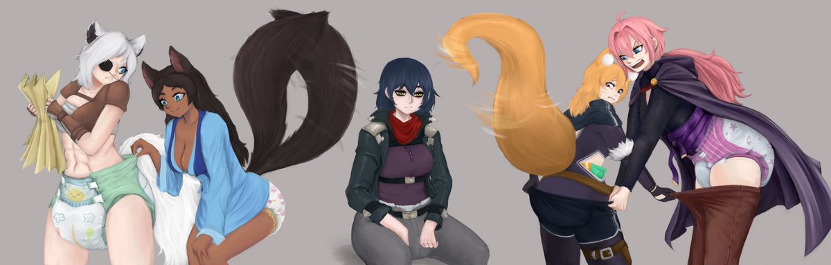 A big ol' Full Color comm for <a href="/omutsu_ryu/">omutsu-ryu</a> , <a href="/RenderlookDL/">Render Look</a> , and 3 others  :P