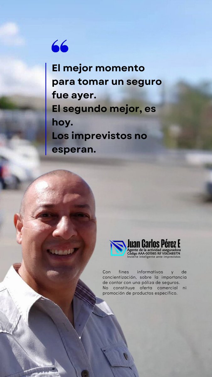 Jucar15470's tweet image. 📍 En Maracay y otras ciudades de Venezuela
Invierte hoy frente a imprevistos presentes y futuros.
Protección hoy, tranquilidad siempre.

#jucar15470 #Seguros