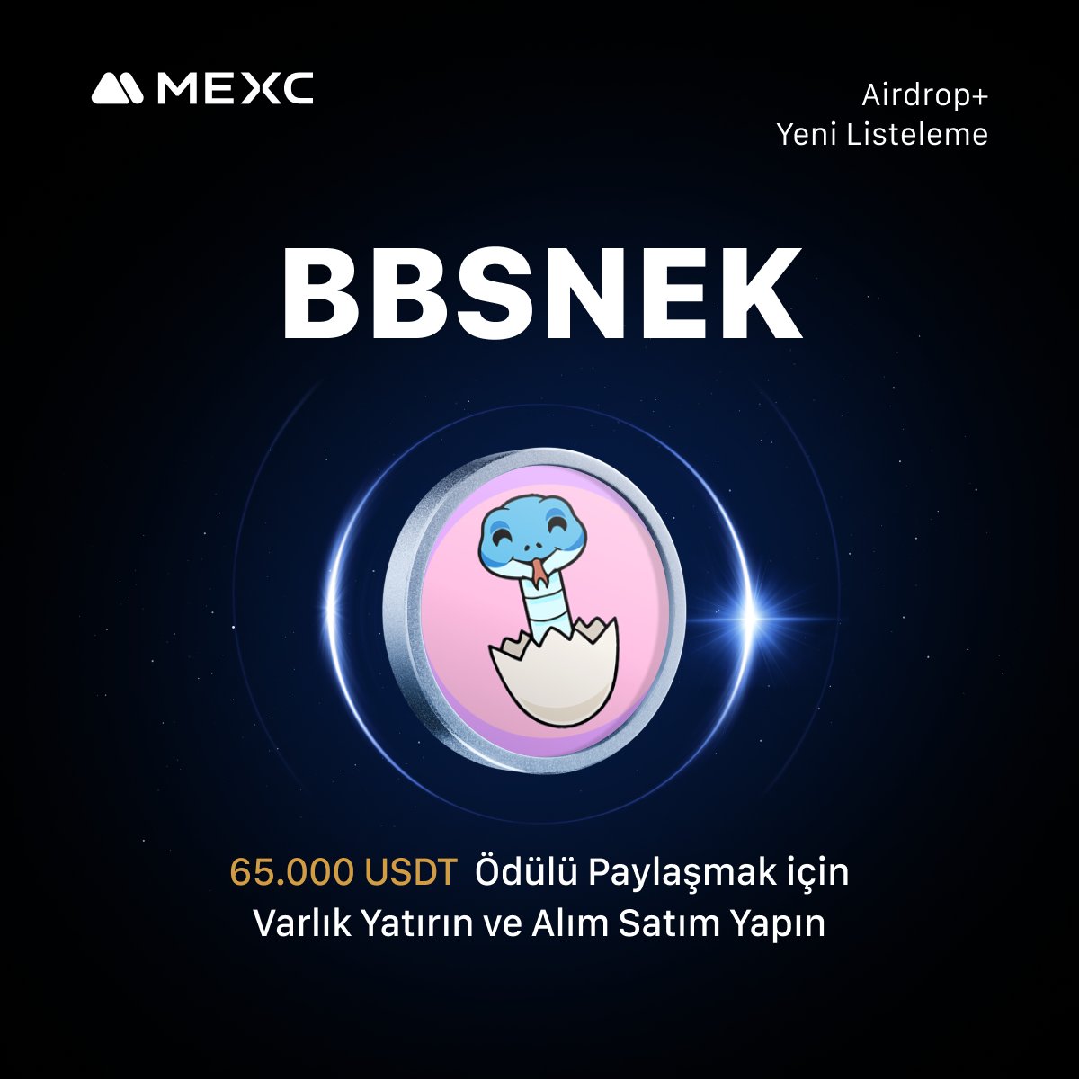 🚀 <a href="/BabySNEKtoken/">BabySNEK 🐍</a> $BBSNEK Projesinin İnovasyon Bölgesinde Listelenmesini 65.000 $USDT Airdrop+ Ödülüyle Kutluyoruz!

📌 Ayrıntılar: mexctr.info/4mfoUJW

📌 Katılım: mexctr.info/40Wio2b

#MEXCTürkçe #MXToken #MX #BTC