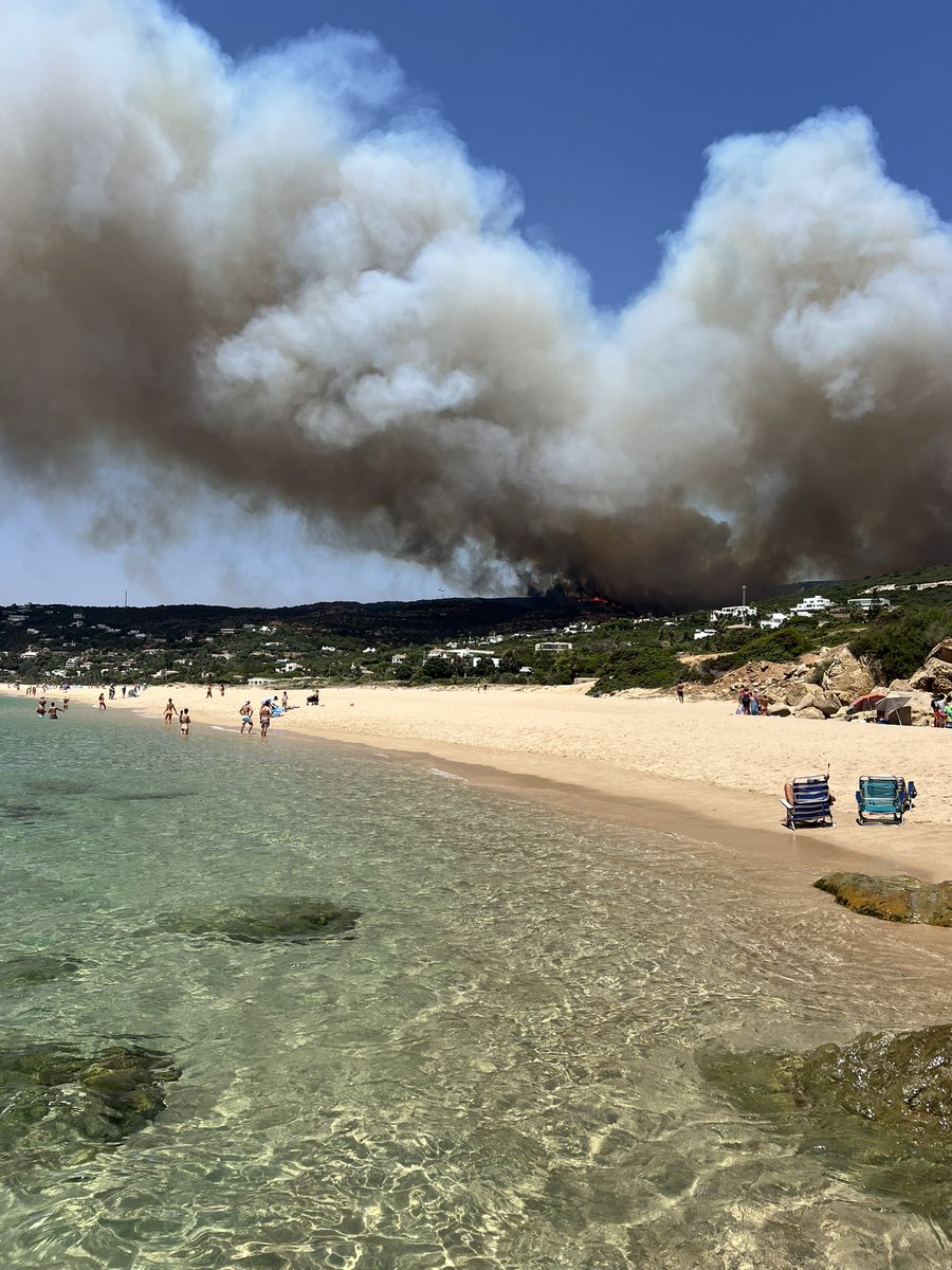 edufustevarela's tweet photo. Incendio en directo en la Playa los alemanes #Cadiz @rtvenoticias @rtve @LaHoraTVE @MananerosTVE @MalasLenguasLa2 @aquilatierratve https://t.co/c9SH5YkWWO