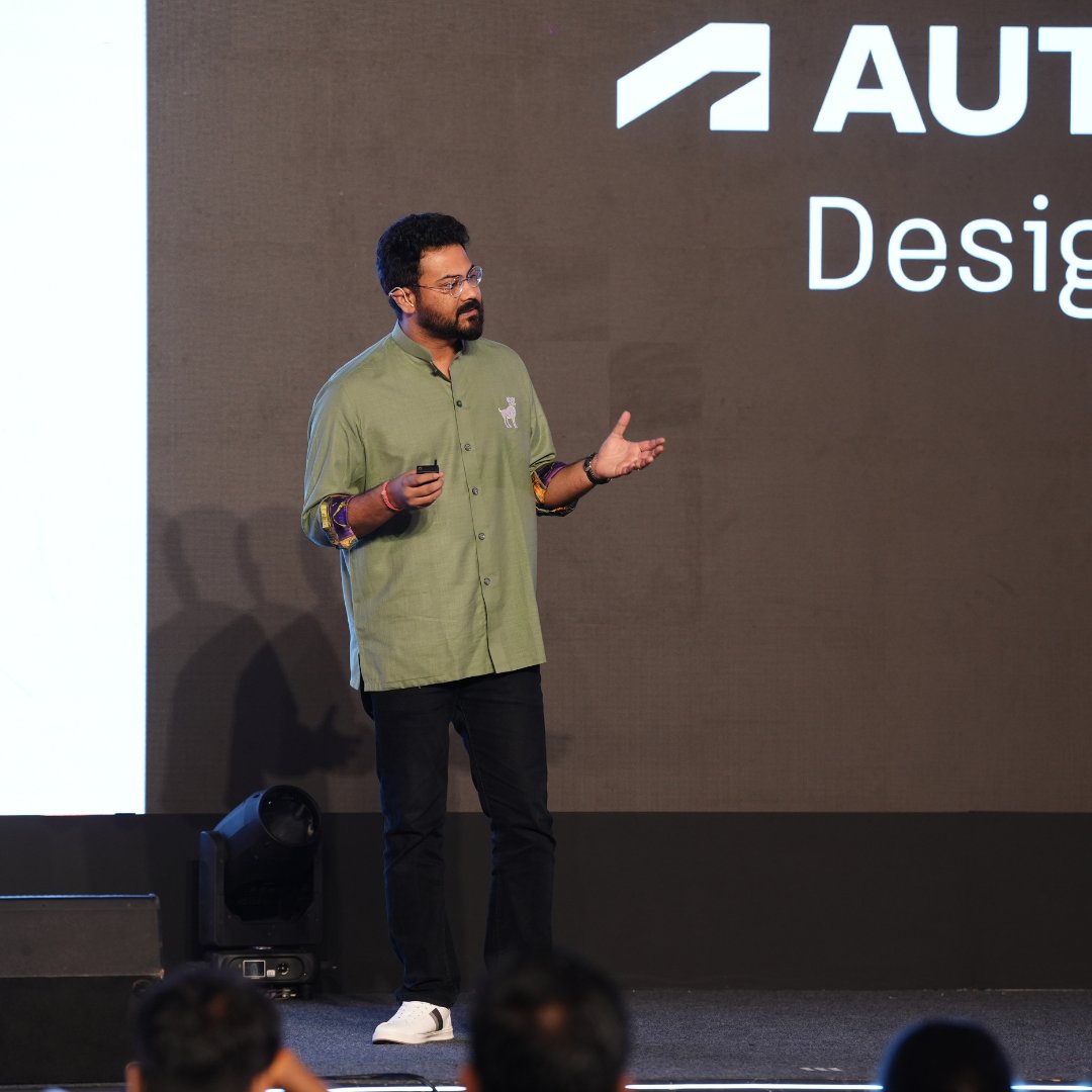 MadAssemblage's tweet photo. Our CEO, Arjun Madhavan, delivered the Media &amp; Entertainment keynote at #DMSIndia2025, sharing how Made in India stories like #Chhaava &amp; #WolfKing are making waves worldwide. 🌍

Thank you @autodesk for the stage &amp; the inspiration. 🙌

#DesignAndMake #VFX #Animation https://t.co/Q35rSZAtWO
