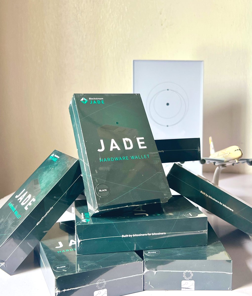 DigiOats's tweet photo. JUST IN:- As part of plans to further strengthen our community &amp; #Bitcoin diplomats with the necessary tools needed during their time with us. We are excited to confirm the delivery of our new @BlockstreamJade hardware wallets. Open Source Bitcoin Education😇 w/ @MyFirstBitcoin_ https://t.co/7dQMAn82jm