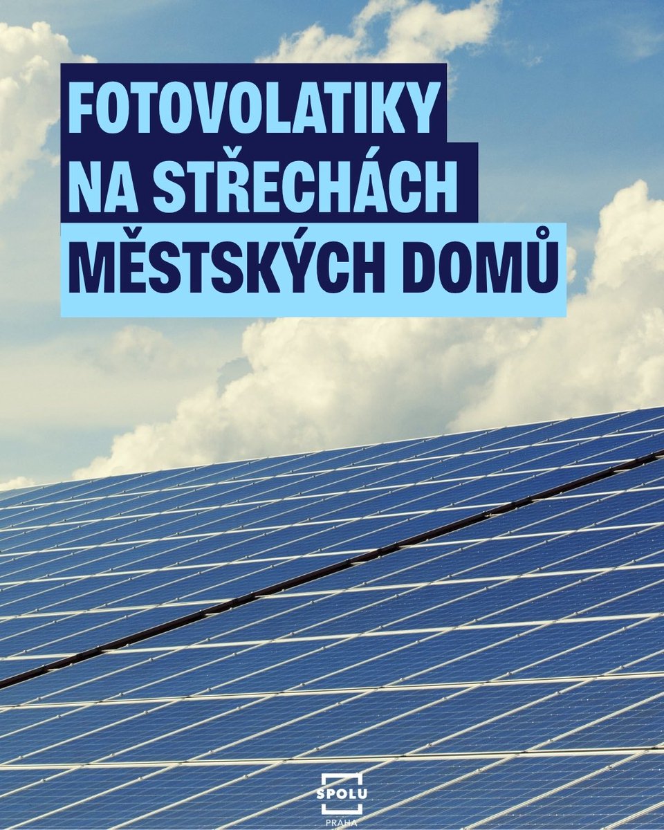 Pokračujeme v rozvoji pražských solárních projektů, a zároveň napravujeme chyby minulosti. ☀️

Dnes jsme v Radě hl. m. Prahy schválili výstavbu pěti nových fotovoltaických elektráren na městských bytových domech a zároveň jsme zajistili, že město získá dotace i na 25 již