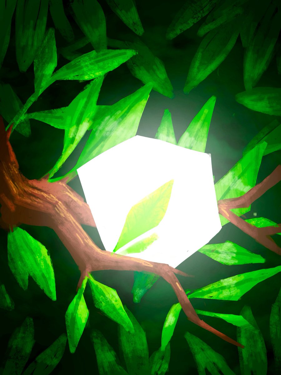 kileycheyart's tweet photo. I drew glowing objects with leaves https://t.co/C2D5l76v1o