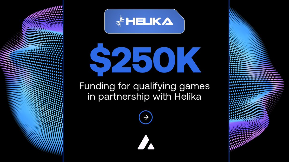 Introducing the Gaming Accelerator Program 🔺

We’ve teamed up with <a href="/HelikaGaming/">HELIKA</a> to offer up to $250K to support and fast-track promising gaming studios and projects building on <a href="/avax/">Avalanche🔺</a>.

Build the future of gaming onchain with Avalanche 🎮