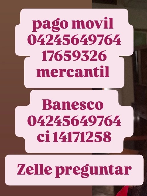 mariani87784922's tweet image. #ruego la colaboración para poder asistir a mis terapias $40 sufro d hemiparesia izq y mis musculos s contraen aunado a mis tratamientos seguir la secuencias es el éxito d q no m desarrolle a mi corta edad faltan $400 todo suma 
pago movil 
04245649764
17659326
mercantil