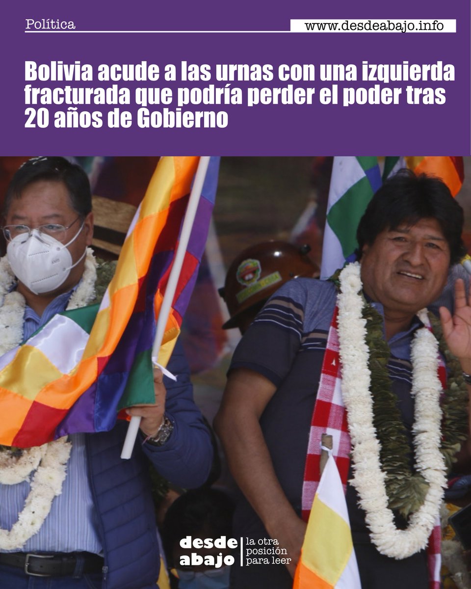 desdeabajo_info's tweet photo. #Política 🇧🇴 | El enfrentamiento entre el expresidente Evo Morales y su sucesor, Luis Arce, ha desangrado al hasta ahora hegemónico Movimiento al Socialismo (MAS).
https://t.co/oqz4pX3iwY
#CarlosDelCastillo #EvoMorales #Izquierda https://t.co/NR8NW5FTQk