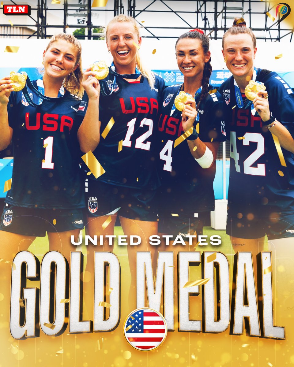 THE UNITED STATES ARE GOLD MEDALISTS ONCE AGAIN 🥇🇺🇸

With a 16-8 win over Canada in the Gold Medal game, <a href="/USALWNT/">USA Lacrosse Women's National Team</a> completed an undefeated sweep at the 2025 World Games in Chengdu, China 👏