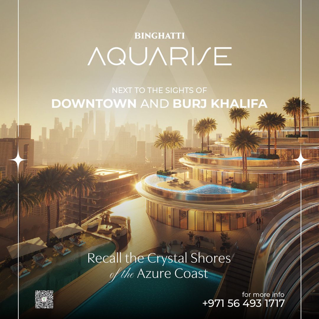 textureuae's tweet image. Soar to new heights with Binghatti, where luxury meets the skyline.
📍Dubai | 🏙️ High-rise 
#BenghatiAquarise #DubaiRealEstate #BusinessBay #LuxuryLiving #DubaiApartments #InvestmentDubai #DubaiLuxury #PropertyDubai #RealEstateInvestment #DubaiLifestyle #UAERealEstate #DubaiViews