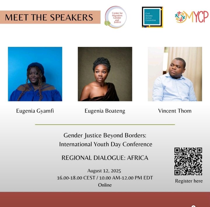 Join the conversation tomorrow, Gender Justice Beyond Borders: International Youth Day Conference