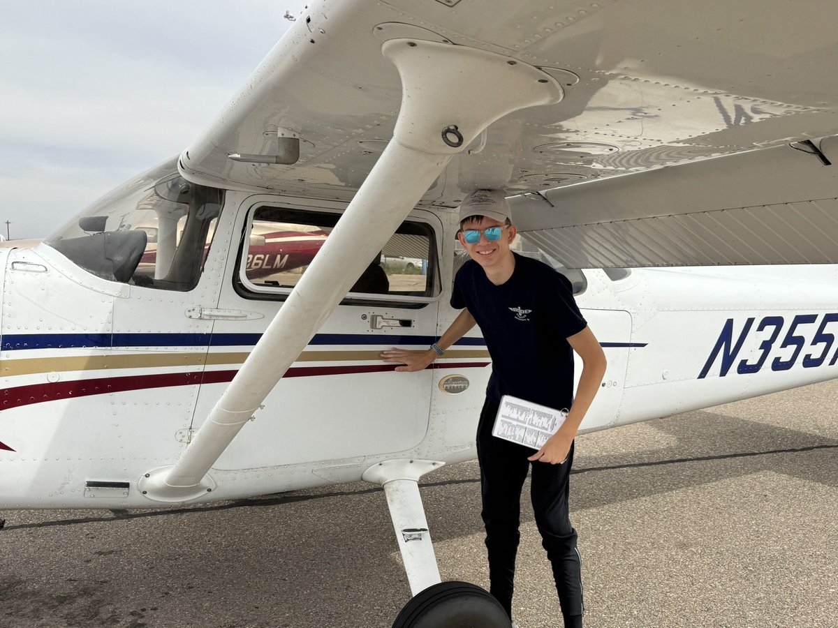 ScottCroshaw's tweet photo. Yesterday I had the opportunity to fly with my son Matthew (and his CFI). Very proud to see how far this young man has come with his piloting skills. He still has 5-months until he is eligible (age 17) to obtain his Private Pilot License (PPL). https://t.co/Al4DTLxfzY