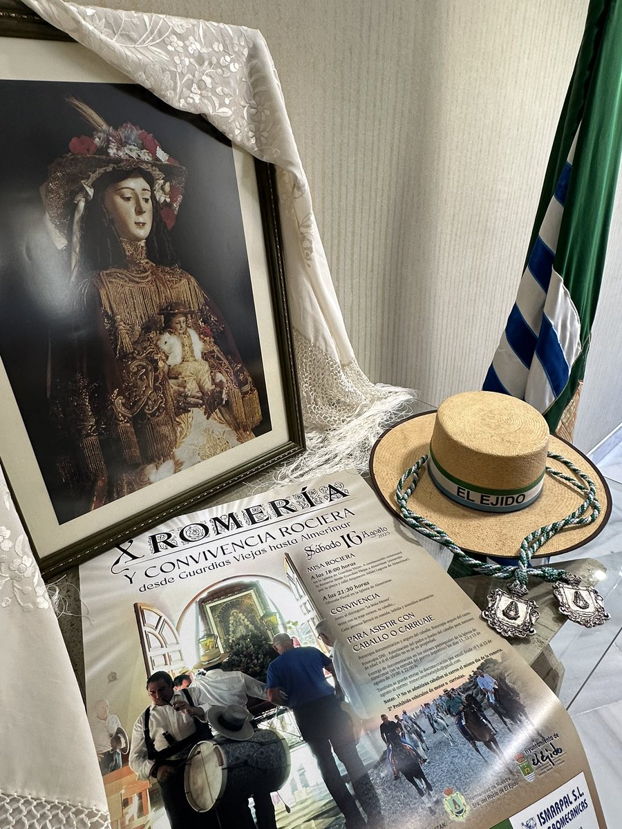 hdadrocioejido's tweet photo. Presentación oficial en el #Ayuntamiento de #ElEjido de la X #Romería y #Convivencia #Rociera desde #GuardiasViejas hasta #Almerimar en honor a la #VirgendelRocío que se celebrará el próximo sábado, 16 de #agosto comenzando con la misa rociera a las 18:00 h #hermandadrocioelejido https://t.co/hhrhmZeZUH