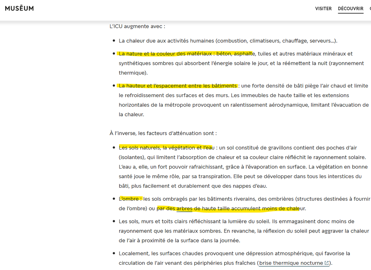 Cette synthèse de l'étude, réalisée par le Museum d'Histoire Naturelle, démontre la responsabilité colossale de nos élus locaux à Paris :
- bétonnisation des sols ;
- élévation et densification du bâti, par le comblement des dents creuses, par la construction de gratte-ciel, par