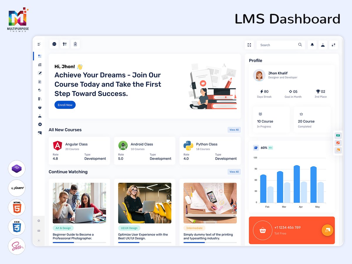 MultiStoreTheme's tweet image. Intuitive Learning Dashboard for Seamless Student Progress Tracking
.
Buy Now: themeforest.net/item/eduadmin-…
.
#LMSdashboard #Learningdashboard #educationdashboard #leariningtemplate #LMSWebapps #lmsdashboardtemplate #LMSadmintemplate