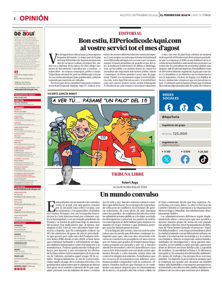 🔴📰 Aún no has leído nuestra última edición mensual?

👇 Hoy, te dejamos esta página. Y recuerda que puedes acceder a la edición completa de manera gratuita aquí: 📲 elperiodicodeaqui.com/ver-edicion-pa… 👀