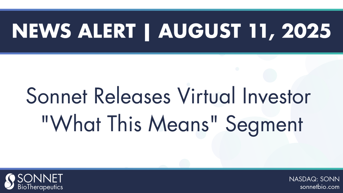 Sonnet Bio tweet media