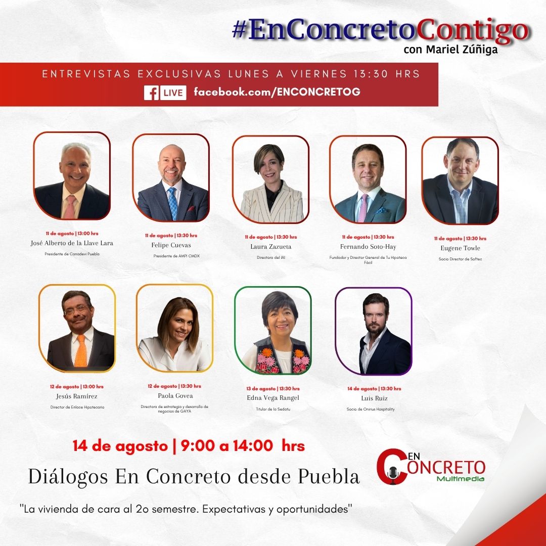 📅 ¡#Entrevistas exclusivas en #EnConcretoContigo 13: 30 hrs ! 🔗 Súmate por #FacebookLive ➡️facebook.com/ENCONCRETOG

#Lunes
🌆 Voces con la verdadera dimensión de la gentrificación Ve este gran panel.
Participan: <a href="/laurazg_AMPI/">Laura Zazueta</a> , Directora de #IAI ; Felipe Cuevas, Presidente de