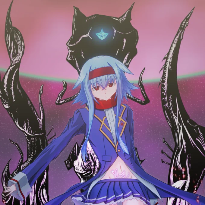 #私はこういう絵師です見た絵師全員参加 オリジナルのロボや水色髪の女の子描いたりしてます